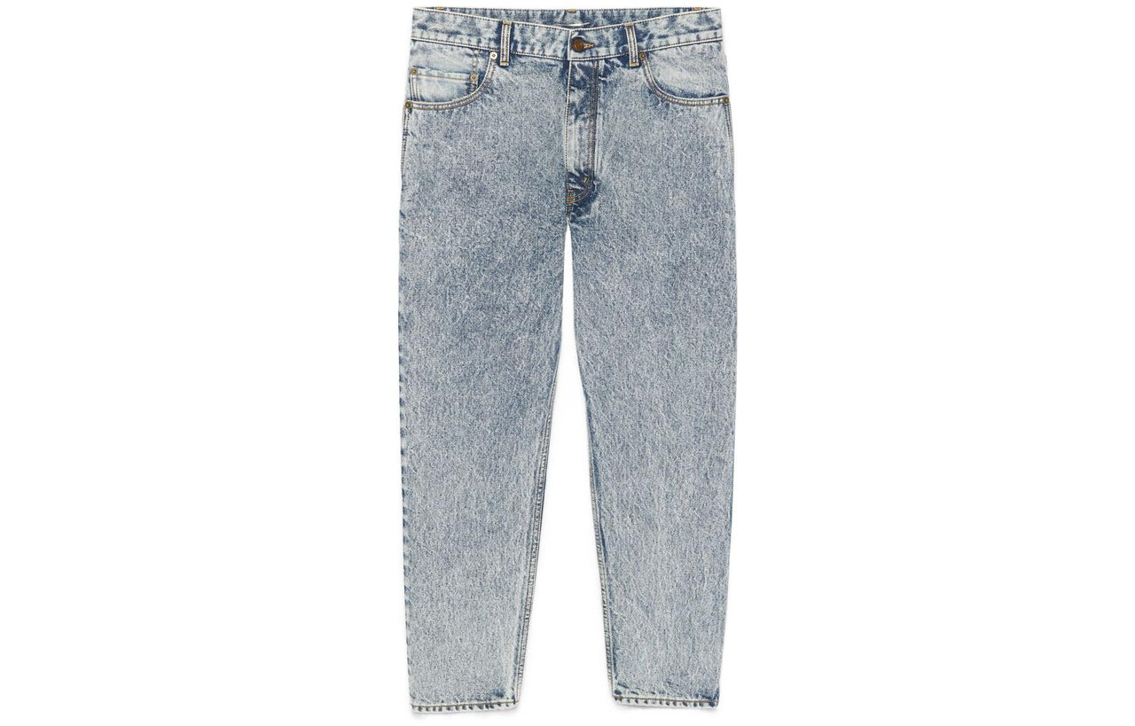 SAINT LAURENT SS22 Jeans Men's Marble Blue