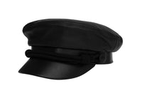 SAINT LAURENT Leather Berets Men's Black