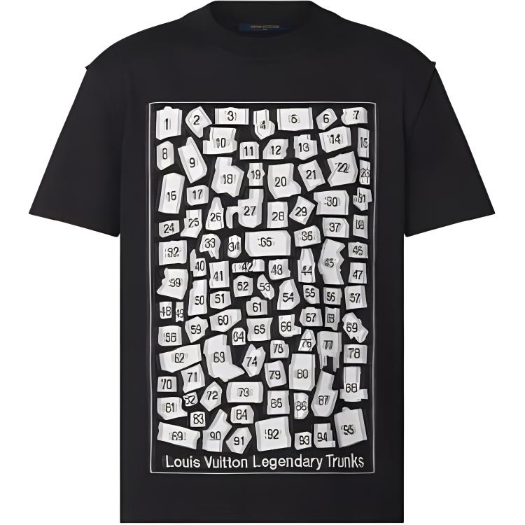 LOUIS VUITTON New Quarterly Products Of LV FW22 T-Shirt Men's Black