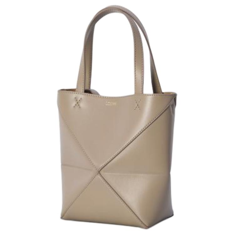 LOEWE Puzzle Fold Calfskin Shoulder Bag, Crossbody Bag, Handbag Mini Women's Sand