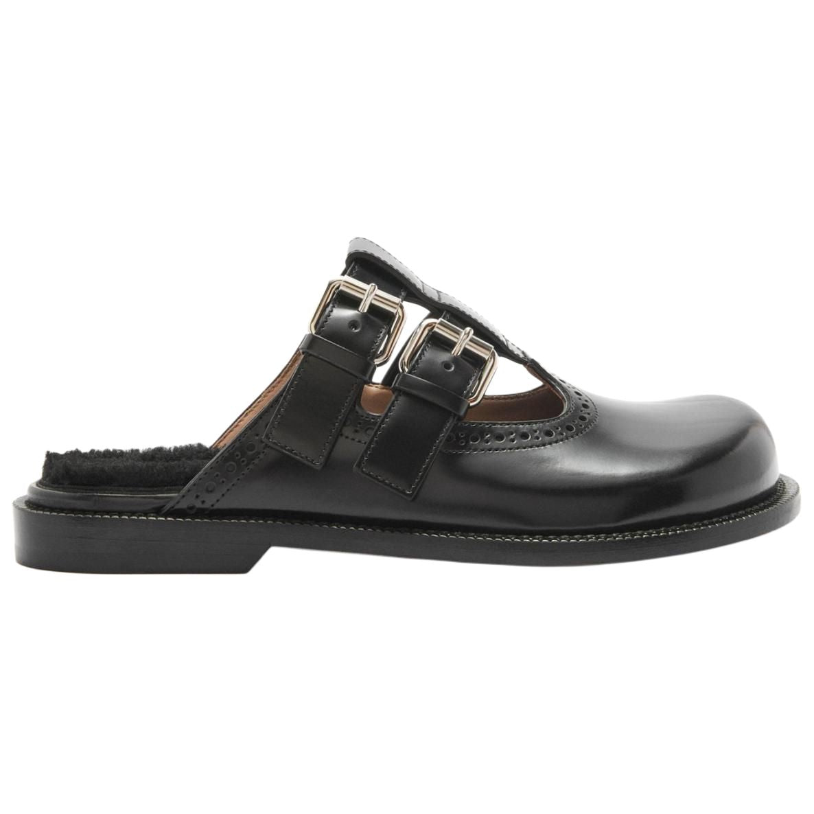 LOEWE Campo Closed Toe Slippers Women's Black