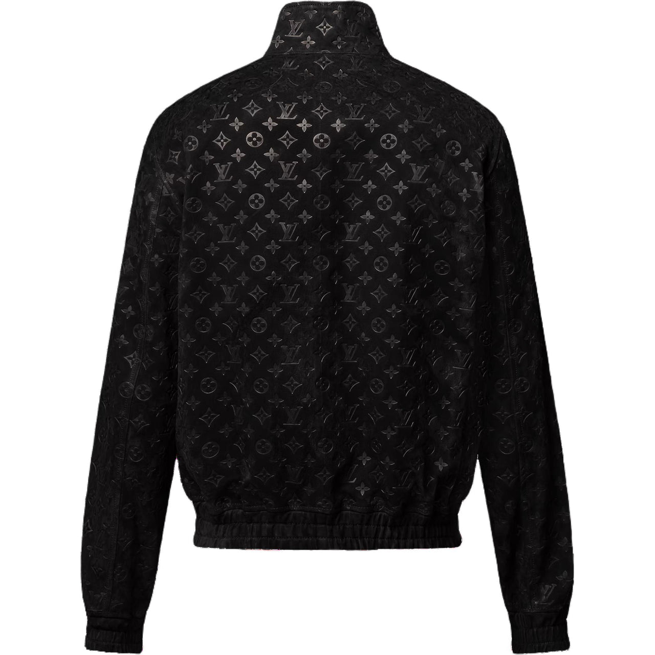 LOUIS VUITTON 1AHBUL Monogram Debossed Leather Tracksuit Jacket