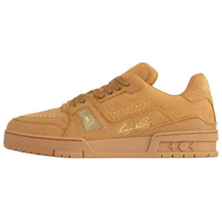 LOUIS VUITTON Trainer Low-Top Skateboard Shoes Men's Brown
