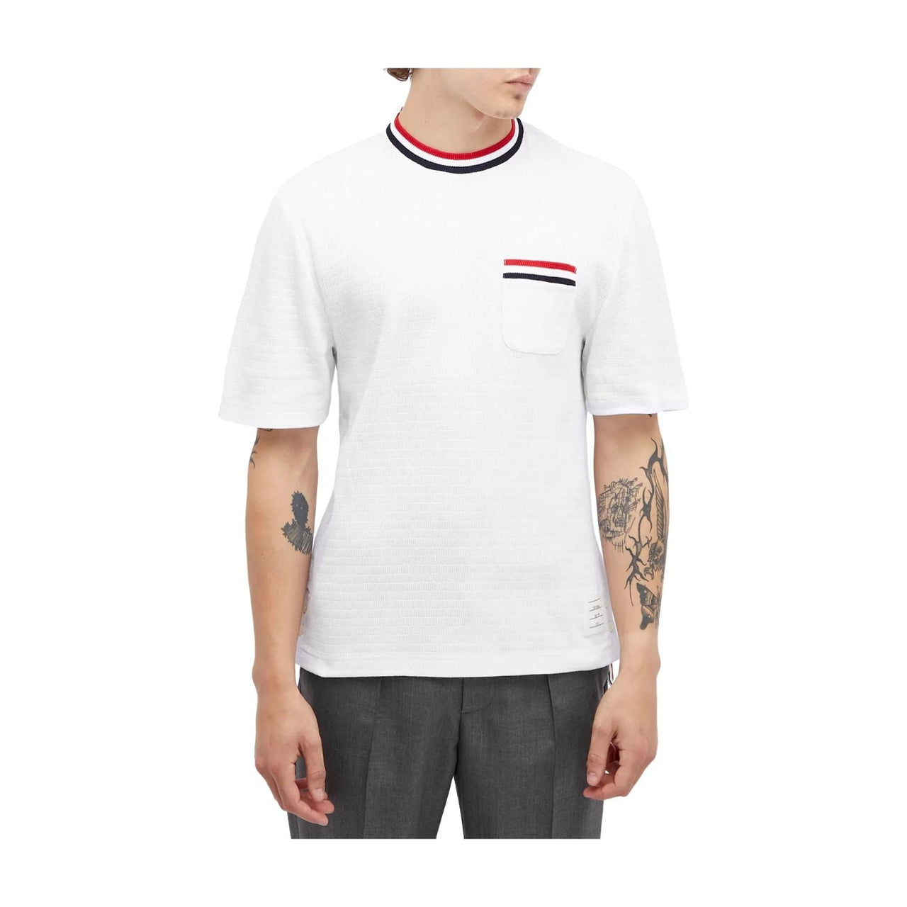 THOM BROWNE Short Sleeve T-Shirt 'White' MJS259A-J0153-100