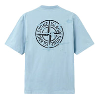 STONE ISLAND 2100001 Camo Compass T-Shirt 'Dust Blue' L1S152100001S0E14V004A