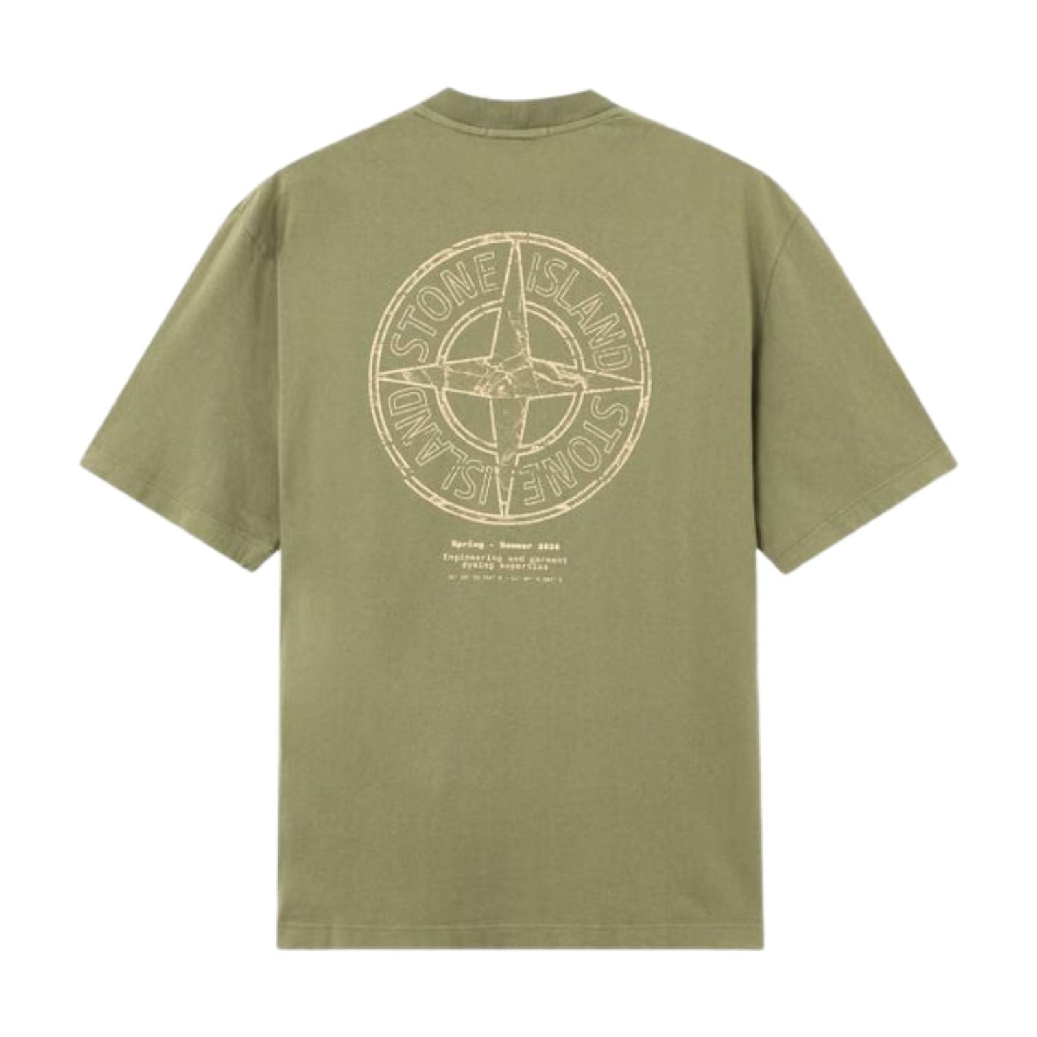 STONE ISLAND Stone Print Regular Fit T-Shirt 'Military Green' L1S1521000-01S0285-V005G