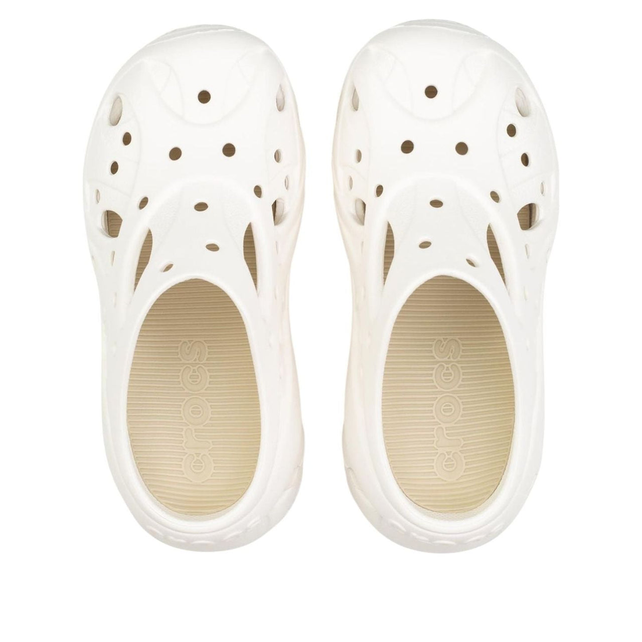 (WMNS) Crocs Caged Clog 'Chalk' 211141-0WV