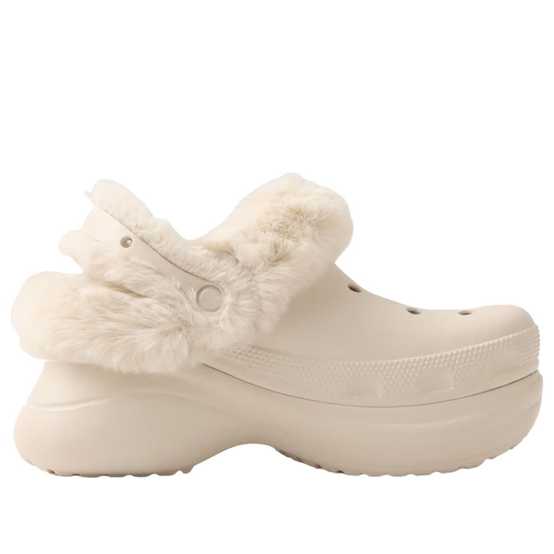 (WMNS) Crocs Bae Lined Clog 'Stucco' 211753-160