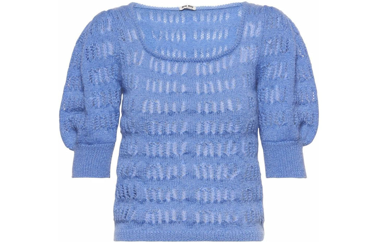 MIU MIU SS22 Crop Top Women's Blue