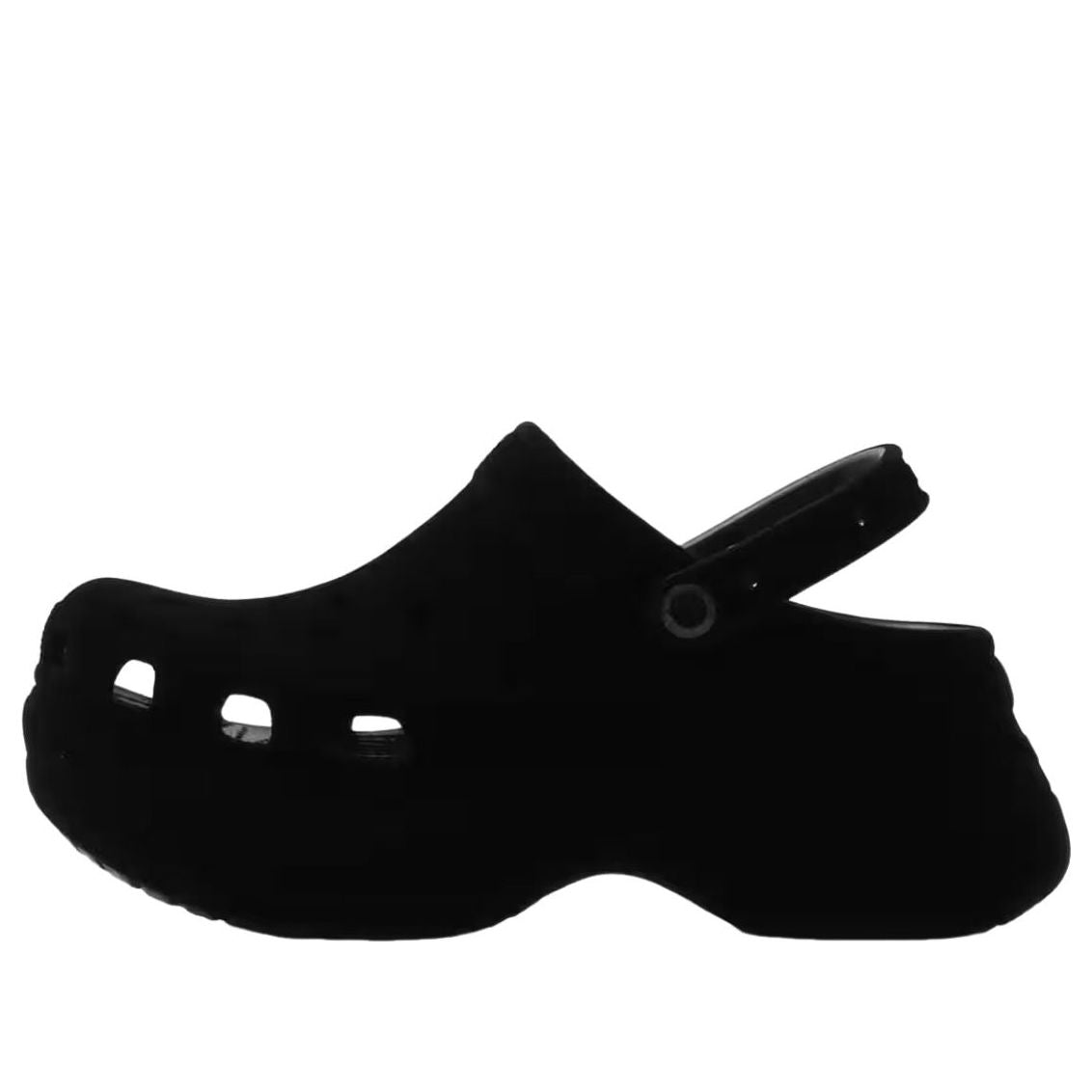 (WMNS) Crocs Bae Velvet Clog 'Black' 211919-001