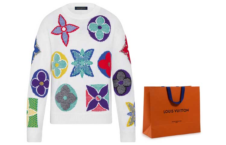 LOUIS VUITTON Sweater Men's White