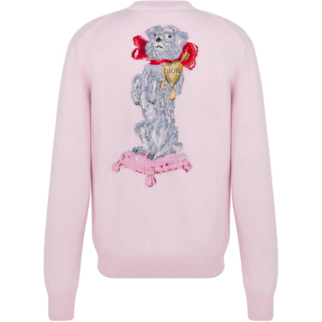 DIOR FW24 Cashmere Sweater Men's Pink