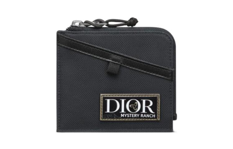 DIOR Mystery Rsnch Collaboration Nylon Coin Purse Card Holder, Wallet Men's Black