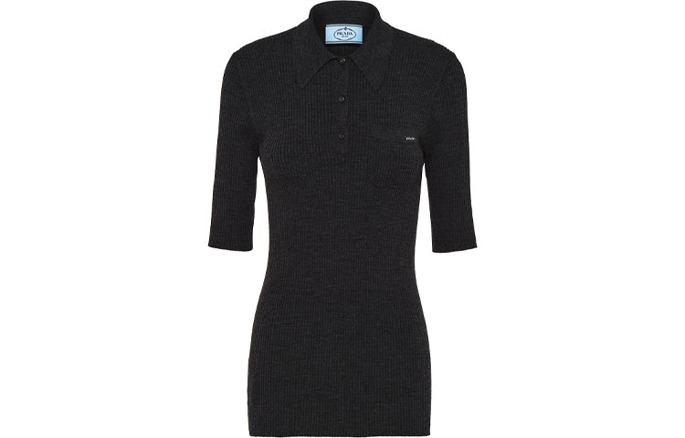 PRADA FW21 Polo Shirt Women's Black