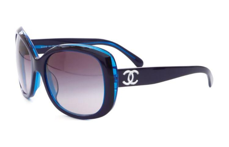 CHANEL 2000s Cc Square-frame Sunglasses