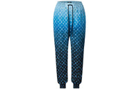 LOUIS VUITTON Knitted Sweatpants Women's Blue