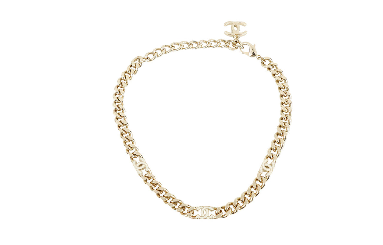 CHANEL Metal Choker Necklace
