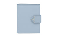 PRADA Smooth Leather Wallet Small Size Women's Light Blue