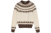 SAINT LAURENT Fair Isle style Knitted Sweater