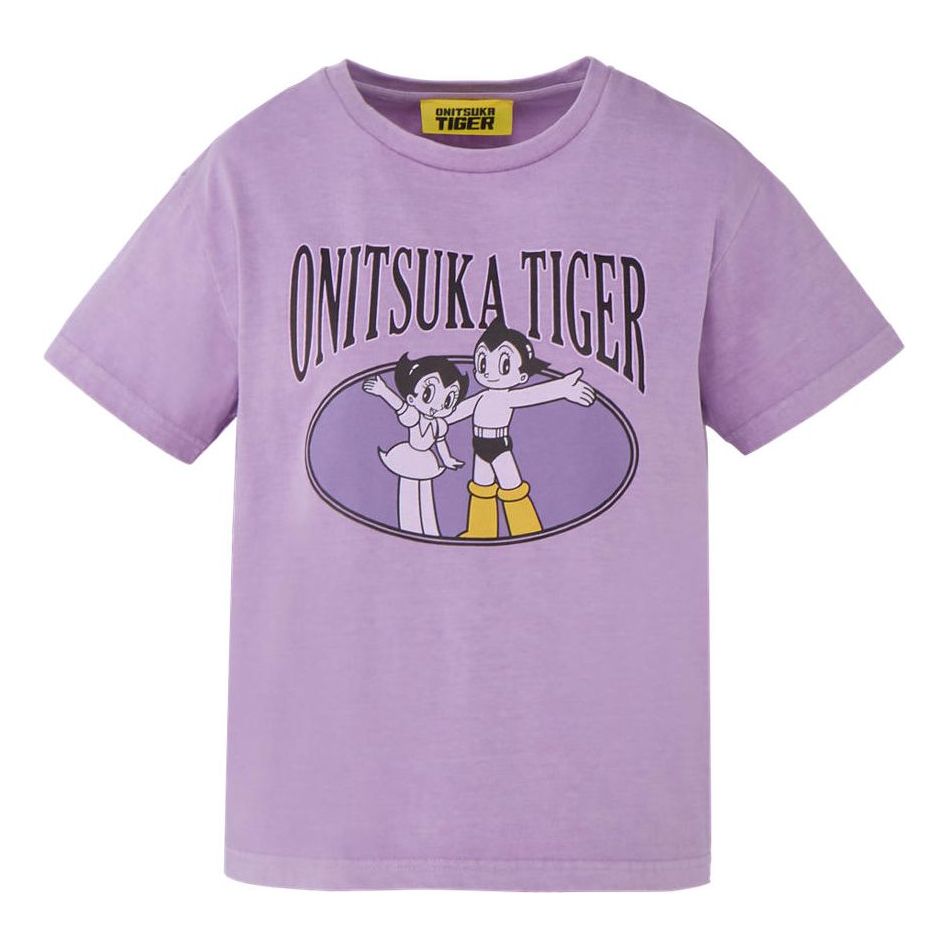 (WMNS) Onitsuka Tiger x Astro Boy Printed Short Sleeved Top 'Purple' 2182B558-500