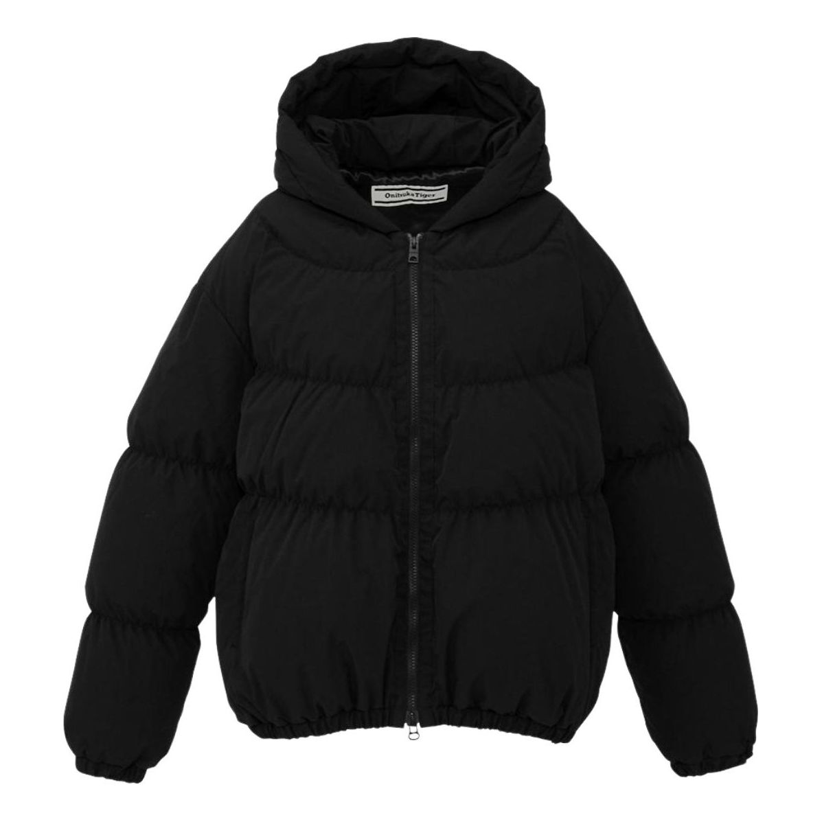 (WMNS) Onitsuka Tiger Hooded Down Jacket 'Black' 2182B560-001