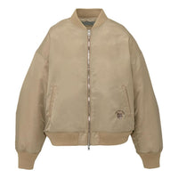 (WMNS) Onitsuka Tiger Tiger Head Embroidered Flight Jacket 'Khaki' 2182B562-250