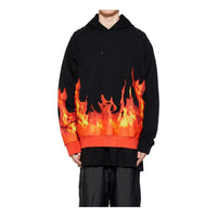 Onitsuka Tiger Flame Graphic Hoodie 'Black Orange' 2183B023-003