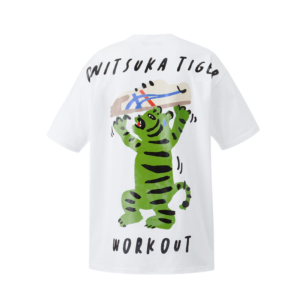 Onitsuka Tiger Cartoon Graphic T-shirt 'White' 2183B047-100