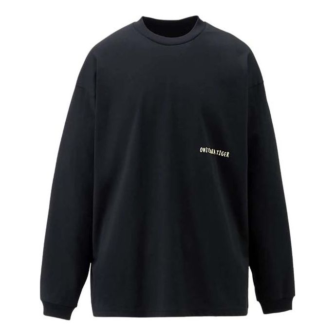Onitsuka Tiger Graphic Long Sleeves T-Shirt 'Black Yellow' 2183B163-001