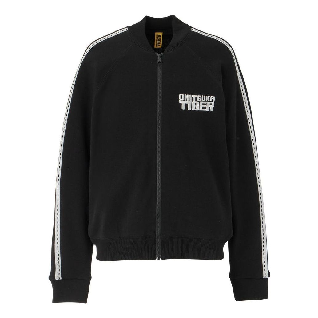 Onitsuka Tiger Knitted Zip Up Jacket 'Black' 2183B267-001
