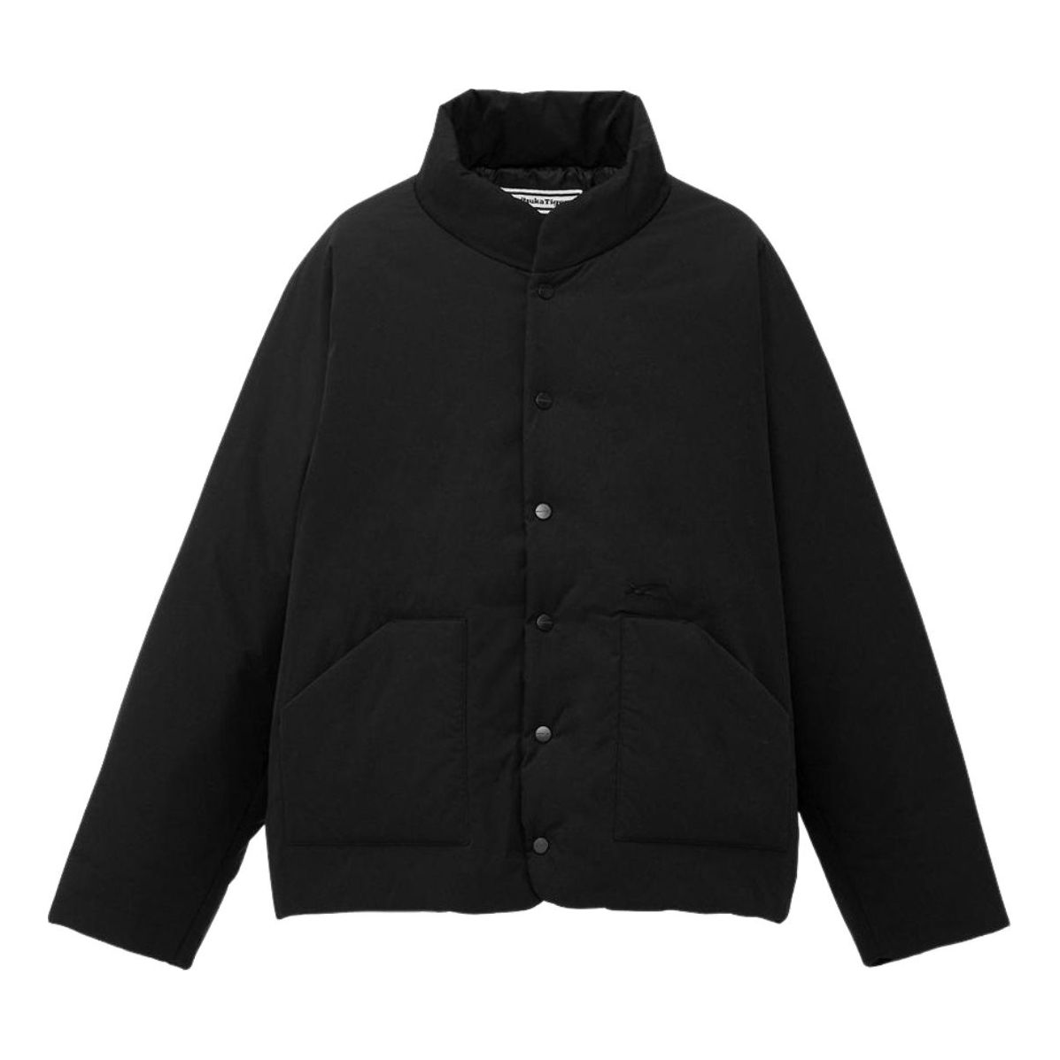 Onitsuka Tiger Stand-up Collar Pocket Down Jacket 'Black' 2183B584-001