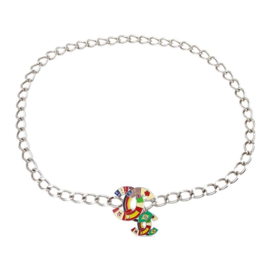 CHANEL 2003 Cc Flag Chain Belt