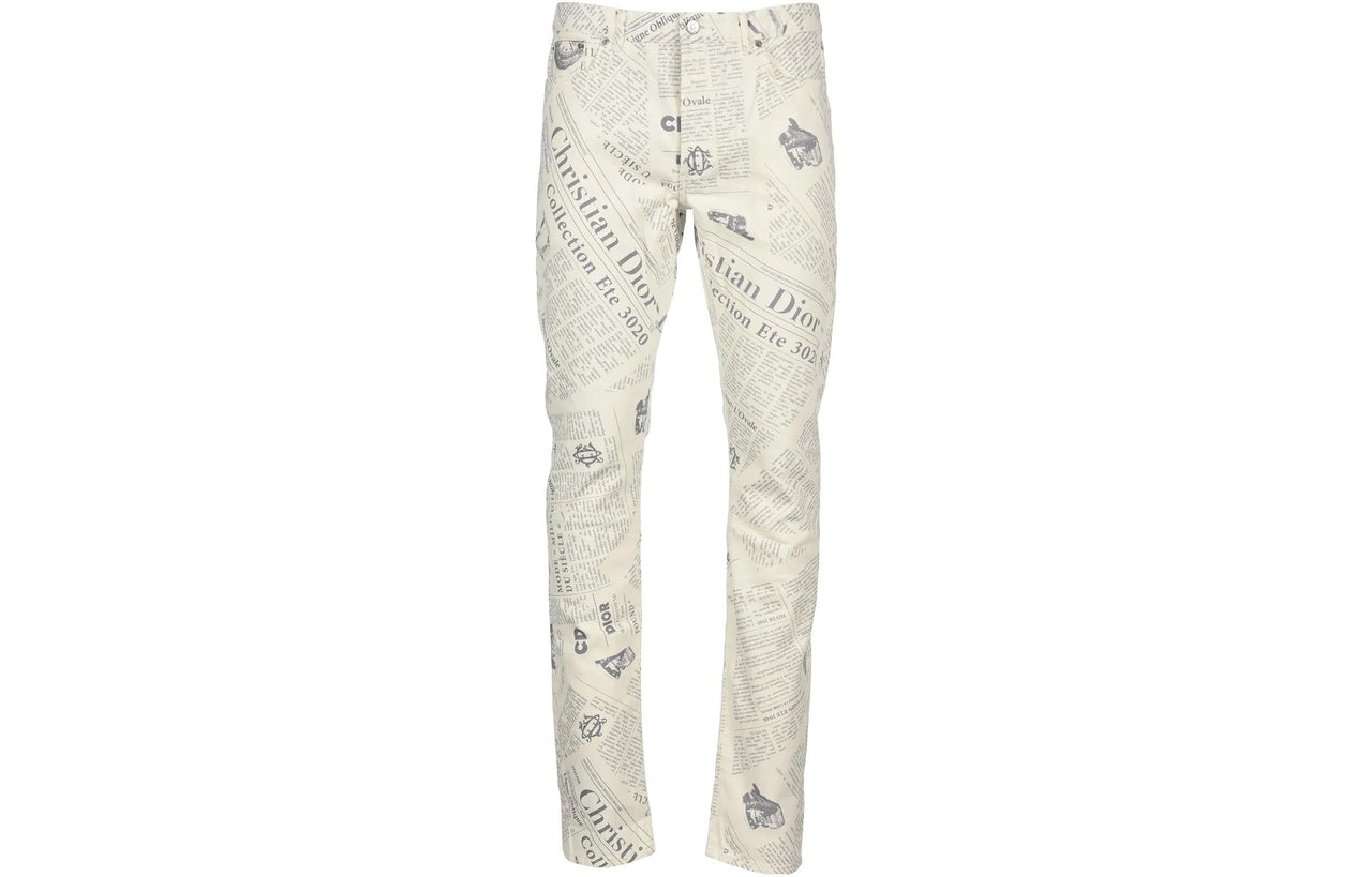 DIOR Arsham Newspaper Jeans