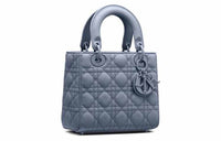 DIOR Lady DiorMy ABCDior Matte Calfskin Princess Diana Bag Shoulder Bag Crossbody Bag Handbag Medium Size Women's Blue