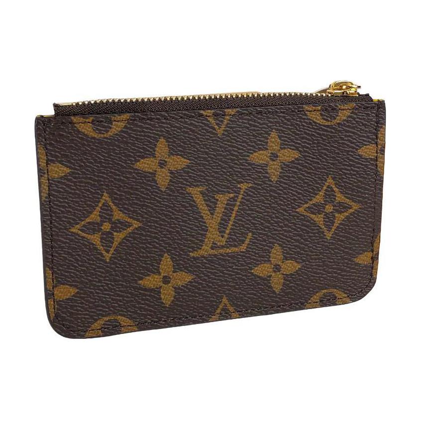 LOUIS VUITTON Romy Canvas Coin Purses Card Holders Women's Yellow/Brown
