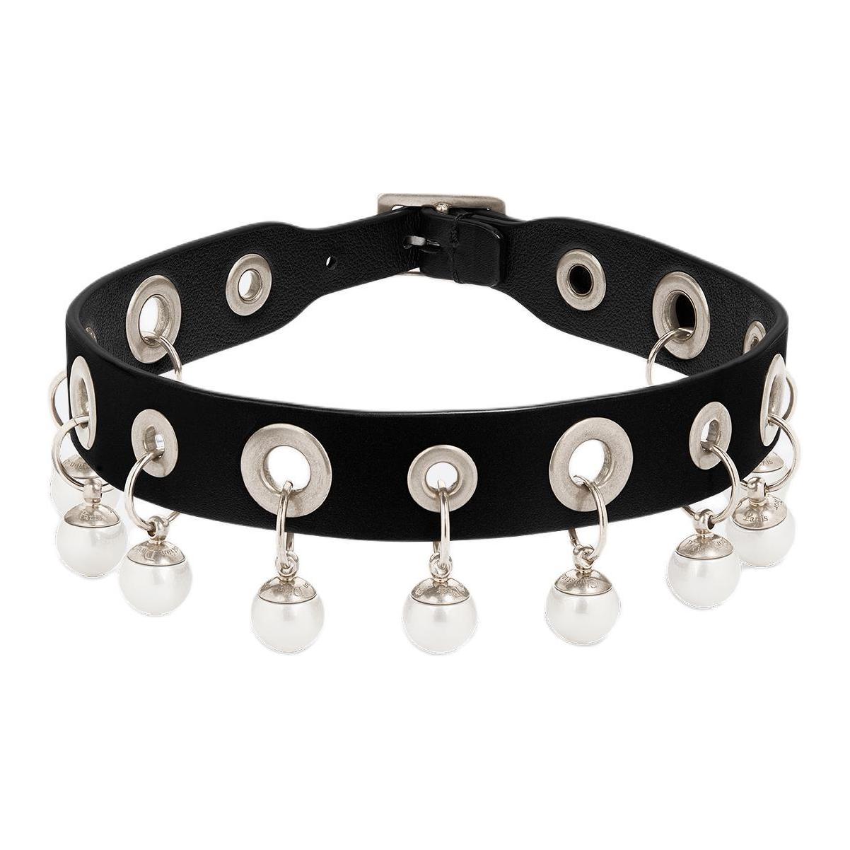 DIOR Metal Necklaces Women's Black