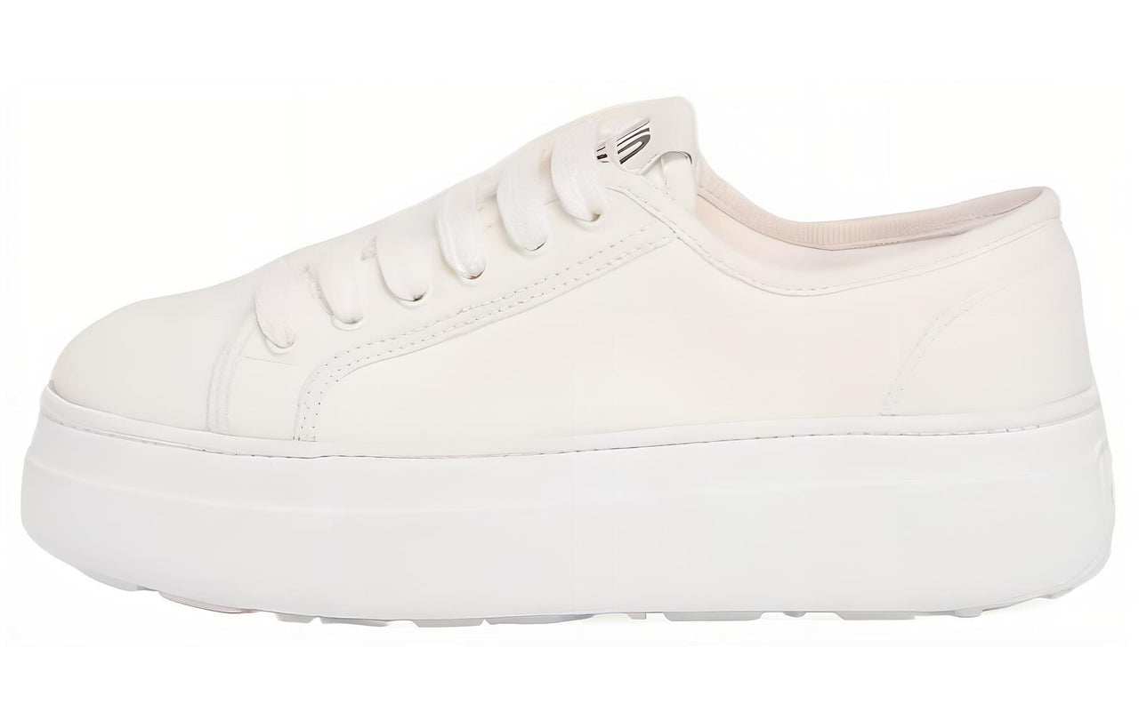MIU MIU Low Top Skateboard Shoes Women's White