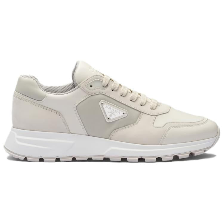 PRADA Triangle-logo Leather Sneakers