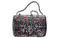 CHANEL Lambskin Crystal Mouth Cover Bag Crossbody Bag Mini Women's Multicolor