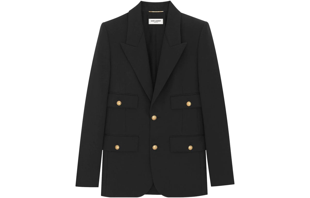 SAINT LAURENT SS23 Business Suit Coat Women's Black