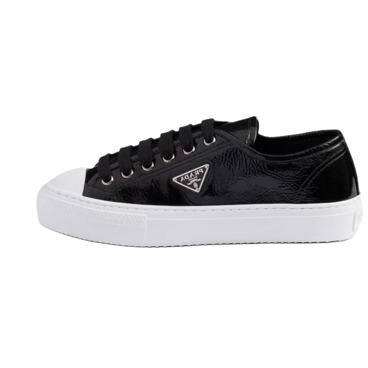 PRADA Naplak Low Top Skateboard Shoes Women's Black