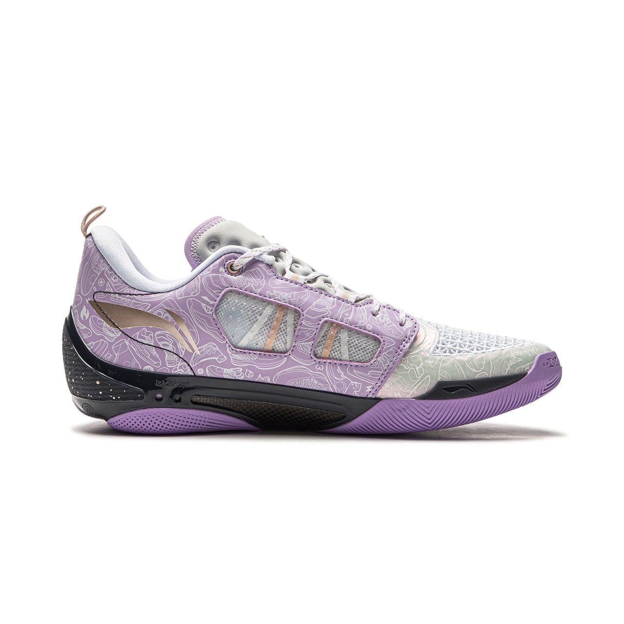 Li-Ning Wade 808 4 Ultra 'Grey Purple' ABAU065-3