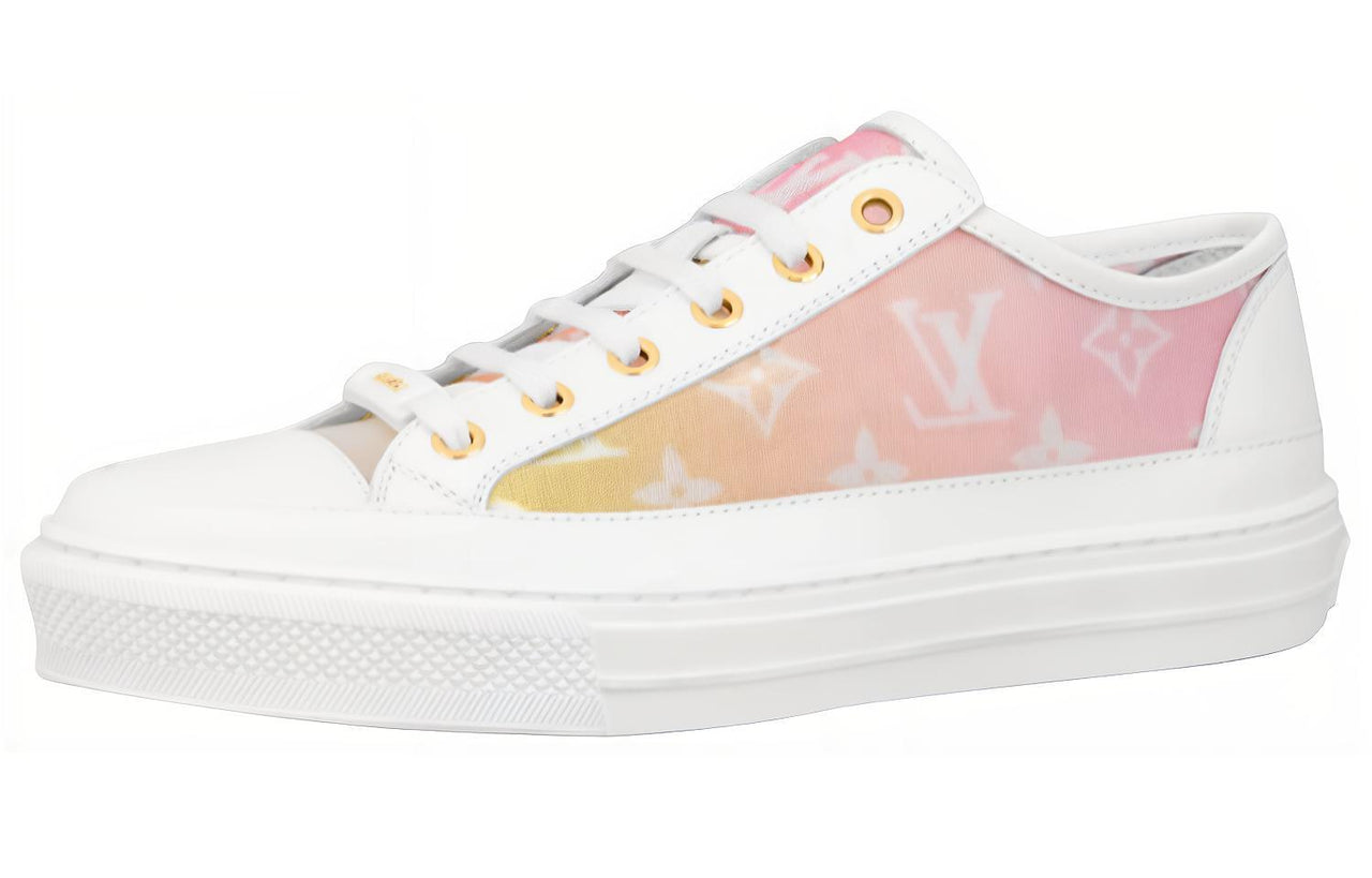LOUIS VUITTON Stellar Low-Top Stylish Skateboarding Shoes Women's Light Pink