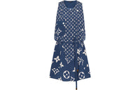 LOUIS VUITTON New Quarterly Products Of LV Sleeveless Dress Women's Blue