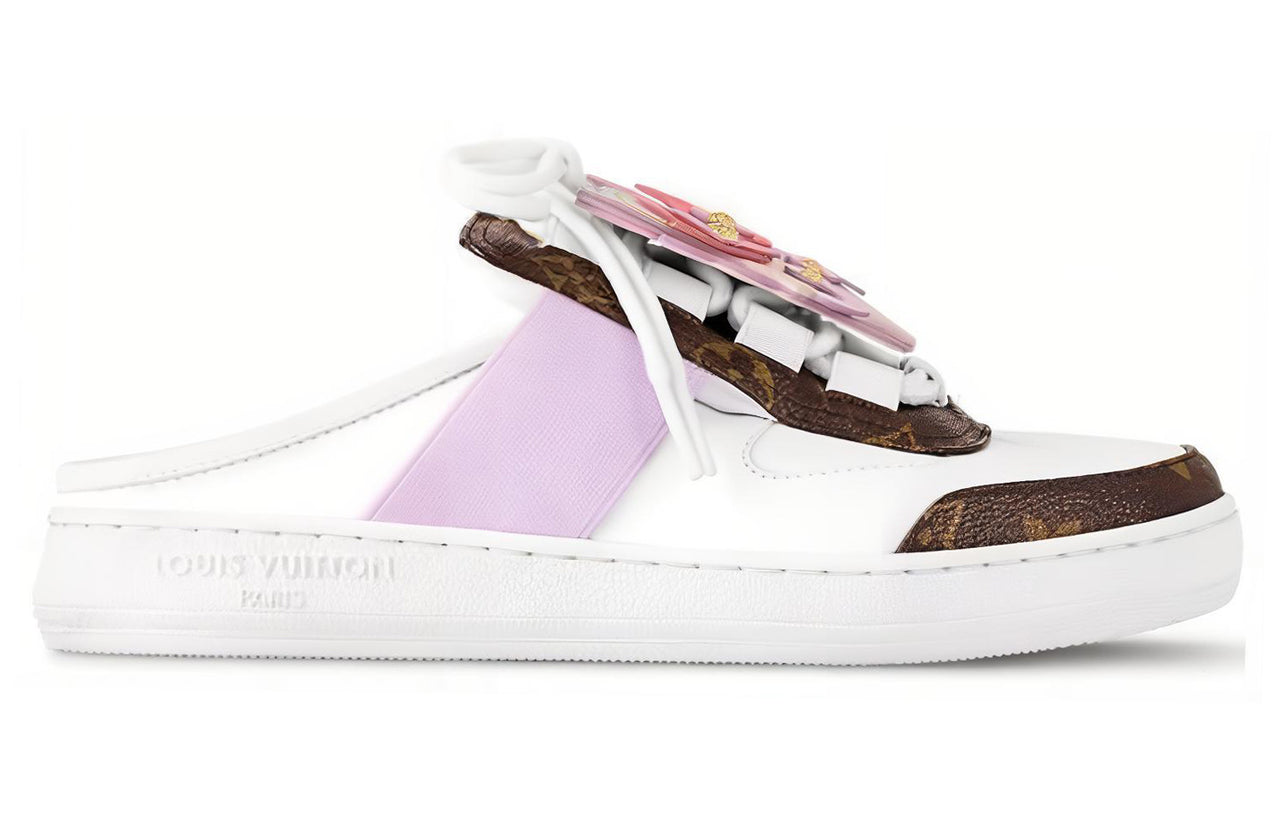 LOUIS VUITTON Lous Quiet Wrap-toe Slippers Women's White