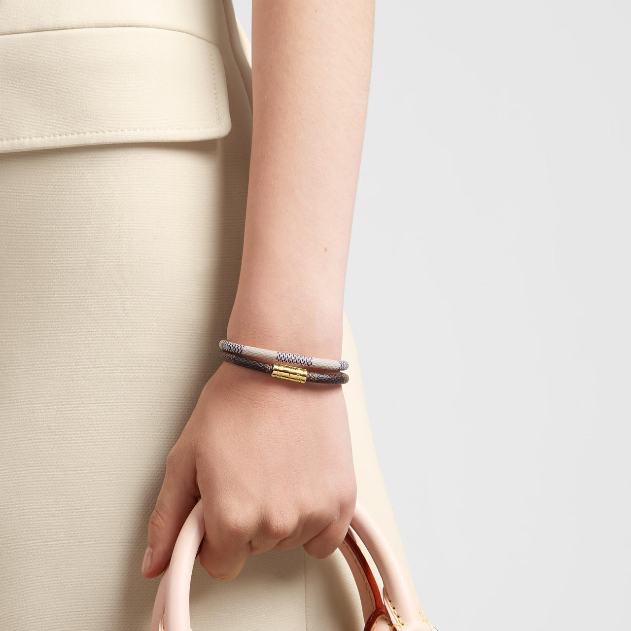 LOUIS VUITTON KEEP IT Metal, Canvas Wristbands Women's Multicolor