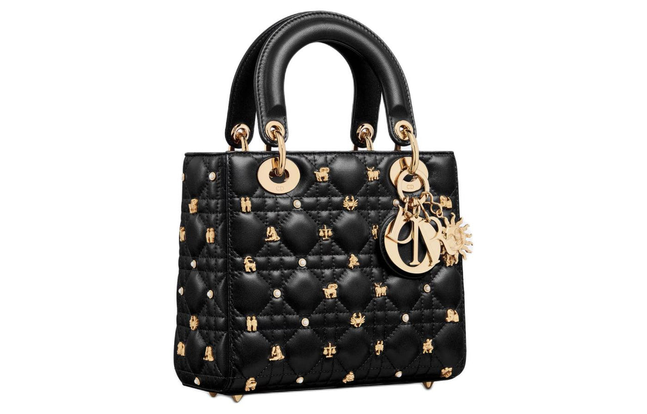 DIOR Lady DiorMy ABCDior Cow Leather Lady Dior Bag, Shoulder Bag, Crossbody Bag, Handbag Trumpets Women's Black