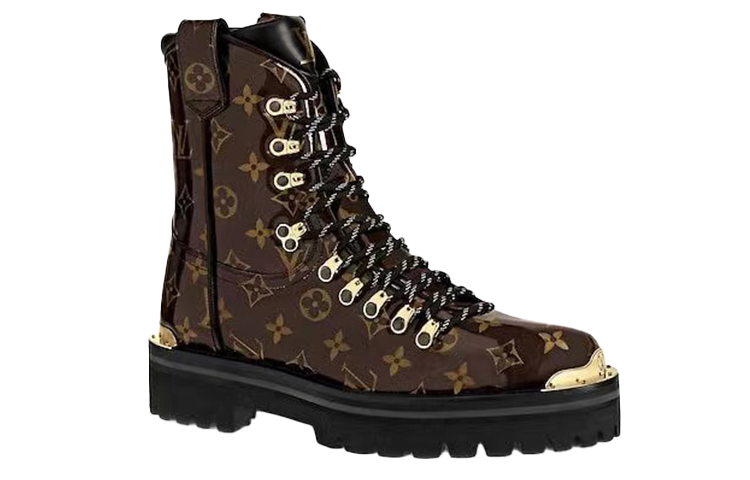 LOUIS VUITTON Monogram Ankle Boots
