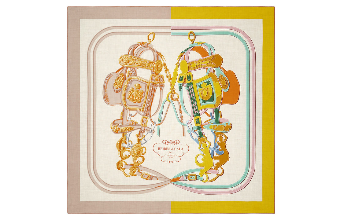 HERMES Shawls Women's Light Umber/Yellow