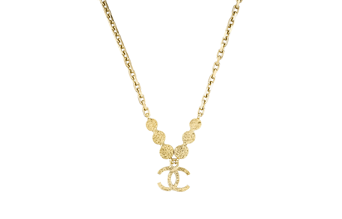 CHANEL Metal Necklaces Women's Gold